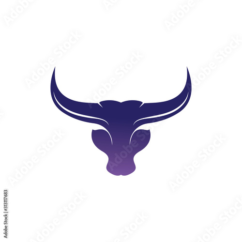 BULL Horn Logo Template vector icon illustration design