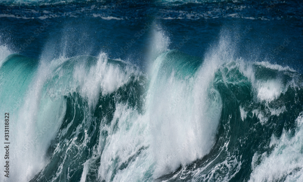 Obraz premium big sea wave