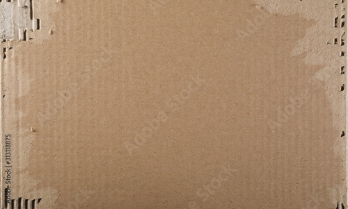 Torn cardboard background and texture