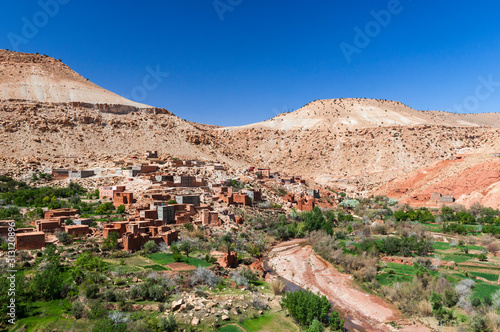 Street of the Kasbahs / Kasbahs in Dades valley in the south of Morocco, Africa. © ub-foto