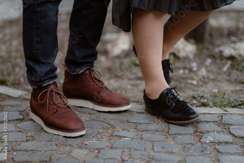 the shoes of a couple