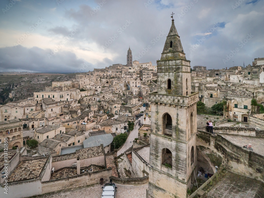 Matera, the cave city in Basilicata, Italy