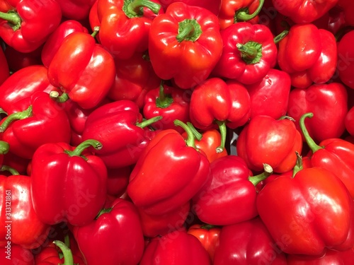 red and yellow peppers