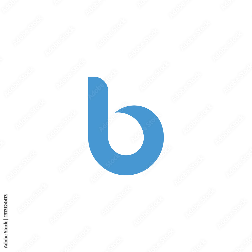 Letter B Logo Template Vector. B monogram logo vector. B symbol vector. Letter B Logo Template Vector. B monogram logo vector. B symbol vector.