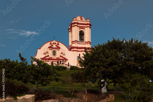 HUANCHACO, PERU: Towr of the Huanchaco town church.