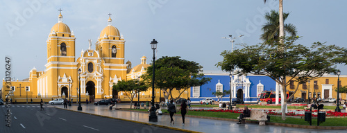 Trujillo, Peru: Cathedral church and the main square.