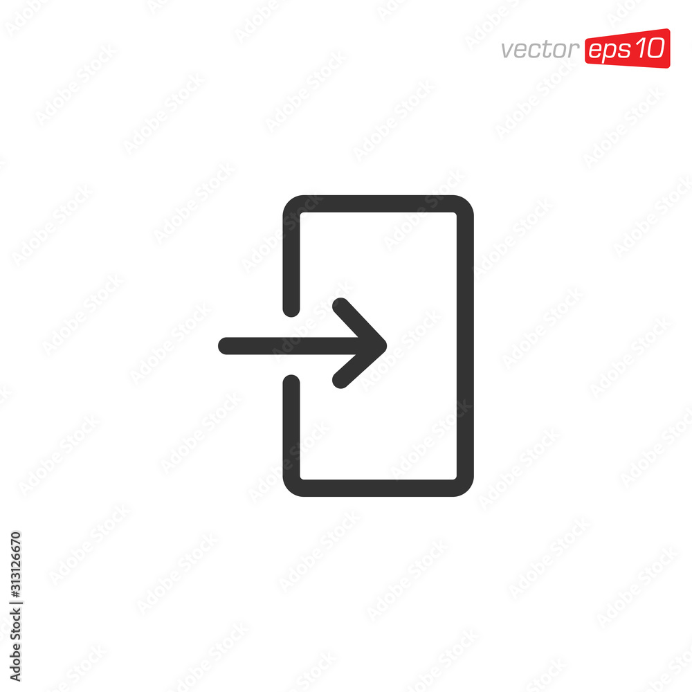 Exit Icon Sign Design Symbol Exit Icon Sign Design Symbol