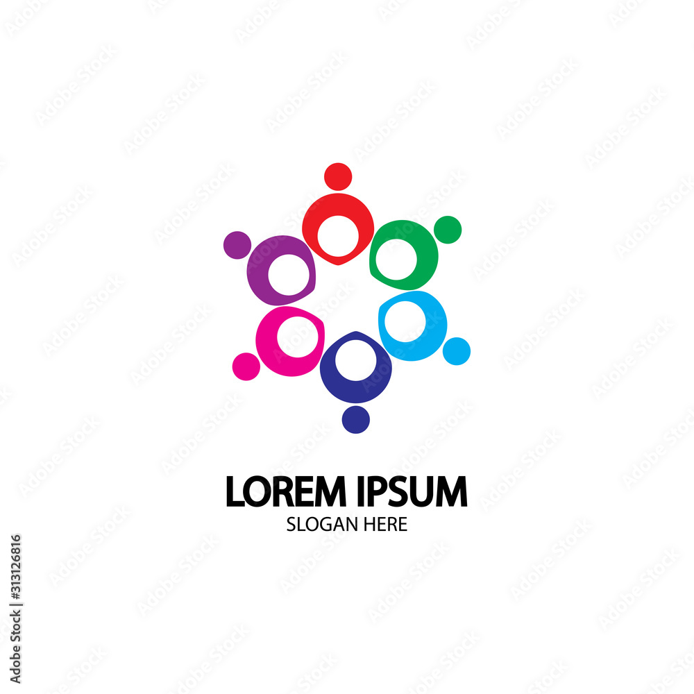 Community logo, Teamwork logo ,Group logo