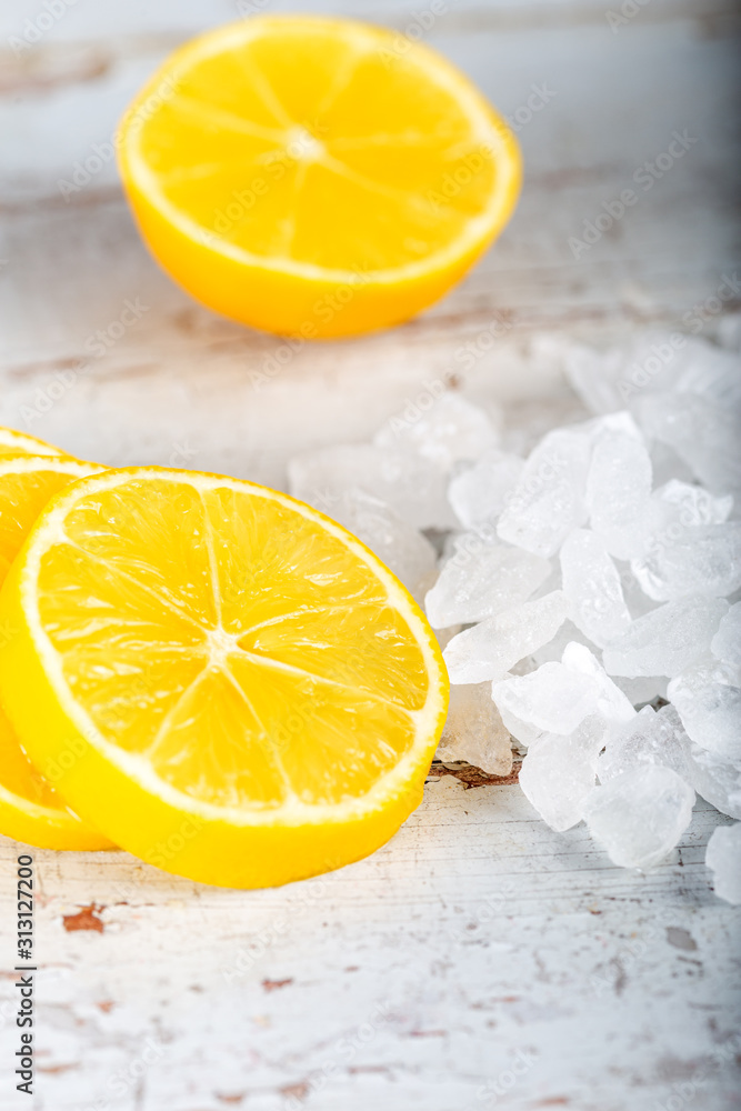 Lemon salt for cooking on wooden background. Lemon salt for cooking on wooden background.