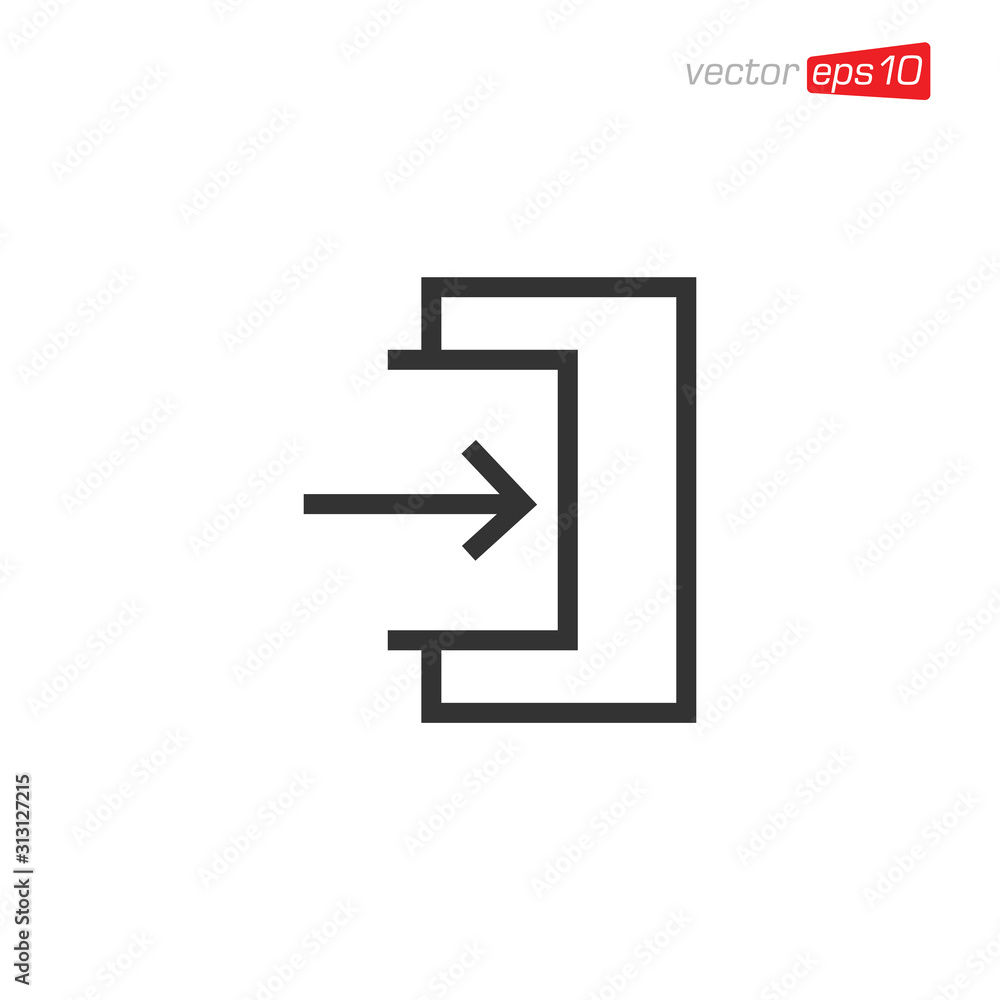 Exit Icon Sign Design Symbol Exit Icon Sign Design Symbol