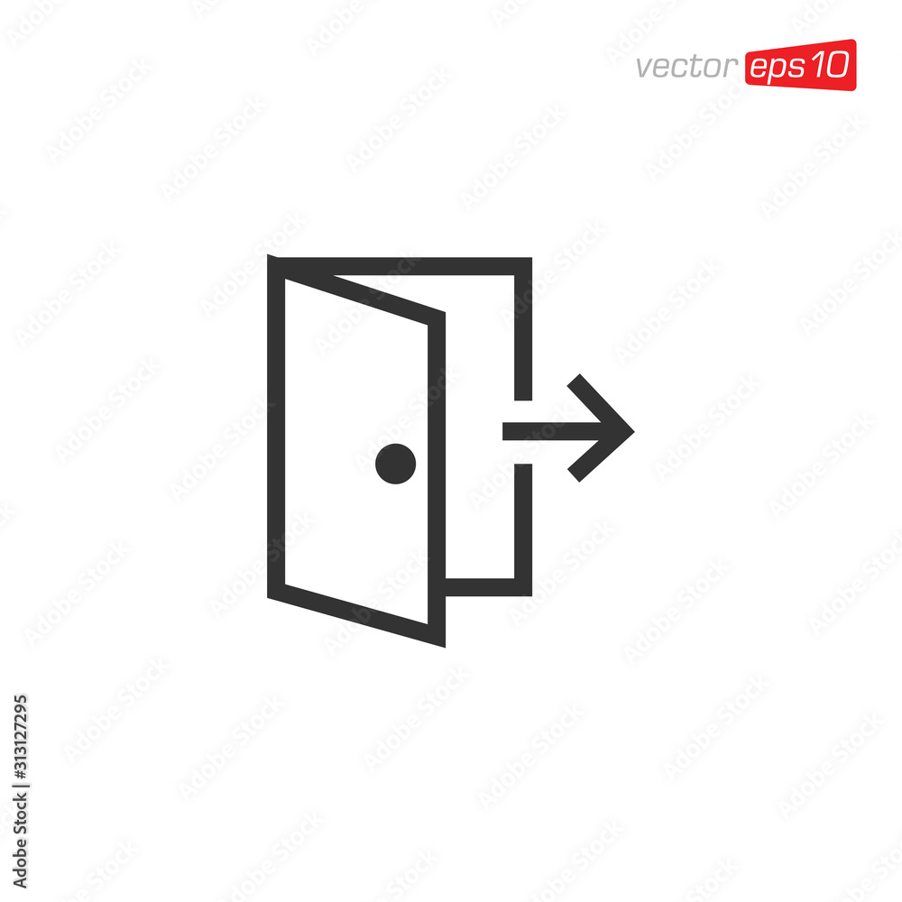 Exit Icon Sign Design Symbol Exit Icon Sign Design Symbol