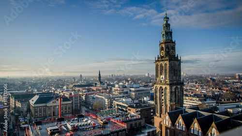 Skyline of Groningen, viewed from the Forum photo