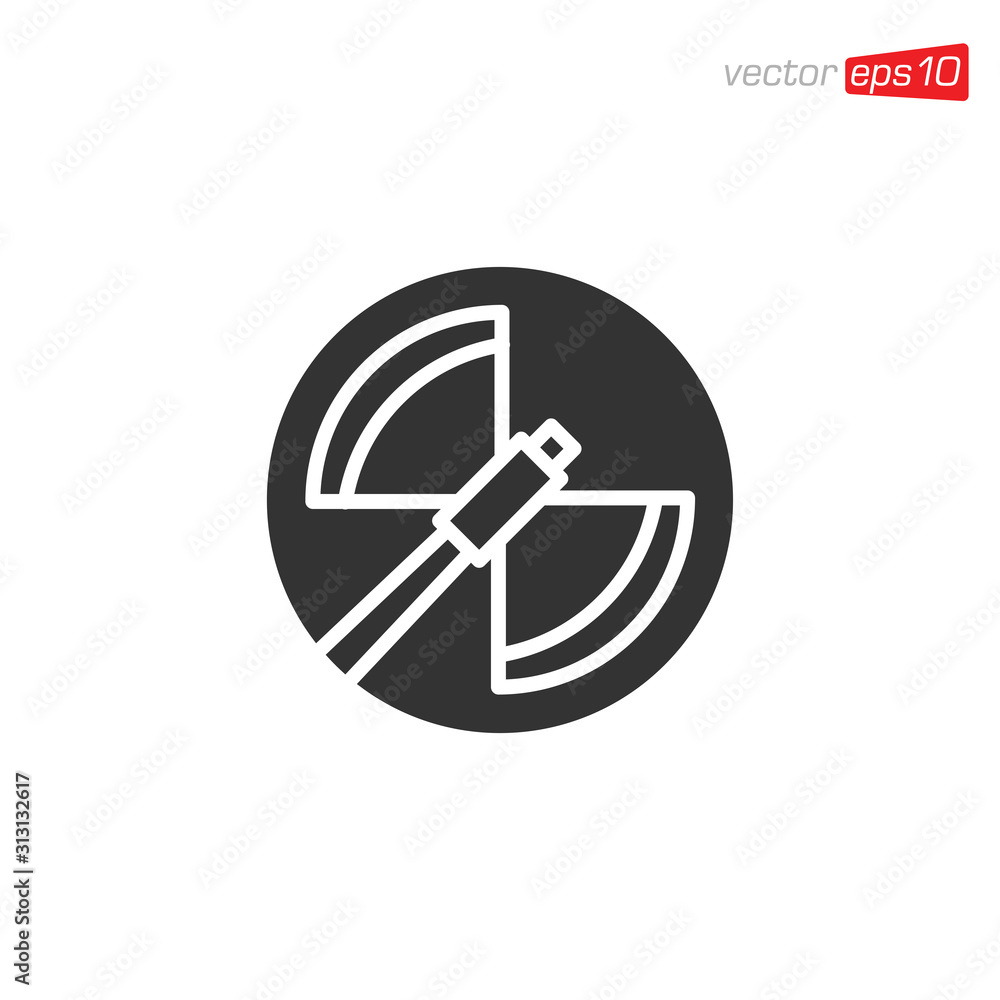 Axe Icon Logo Design Illustration Axe Icon Logo Design Illustration