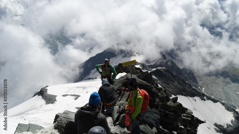 Grossglockner Central Alps Glocknergruppe, Tauern mountain range summit of the Alps Crown of Europe climbing Grossglockner Central Alps Glocknergruppe, Tauern mountain range summit of the Alps Crown of Europe climbing