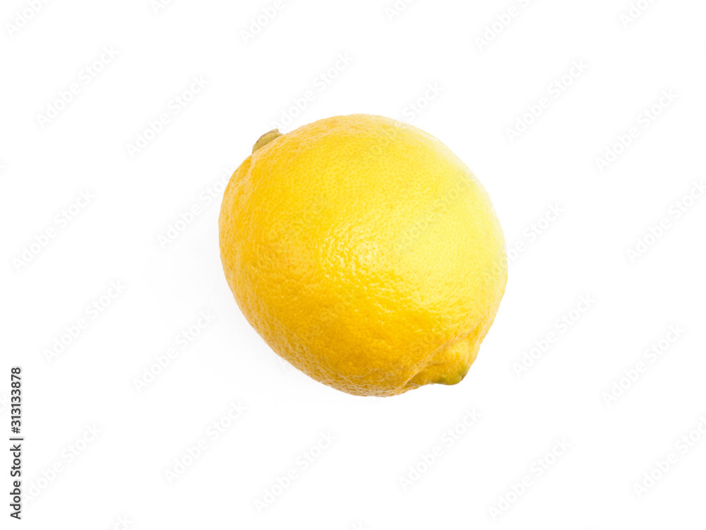 Whole lemon on white isolated background. Healthy eating concept Whole lemon on white isolated background. Healthy eating concept