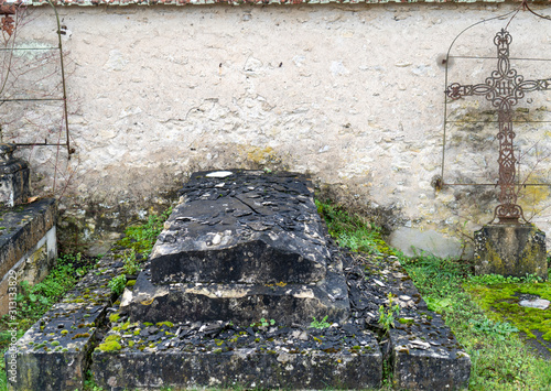 Friedhof bei Amboise im Val-de-Loire Frankreich Winter