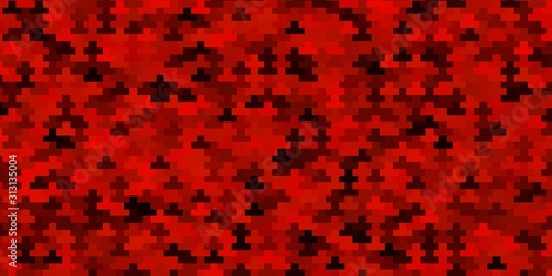 Light Red vector pattern in square style. Modern design with rectangles in abstract style. Design for your business promotion.