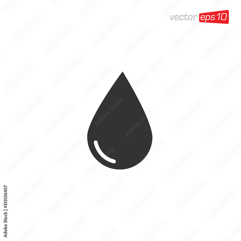 Water Drop Icon Design Illustration Water Drop Icon Design Illustration