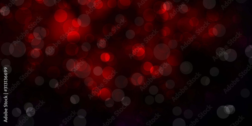 Dark Red vector background with spots. Glitter abstract illustration with colorful drops. Design for posters, banners. Dark Red vector background with spots. Glitter abstract illustration with colorful drops. Design for posters, banners.