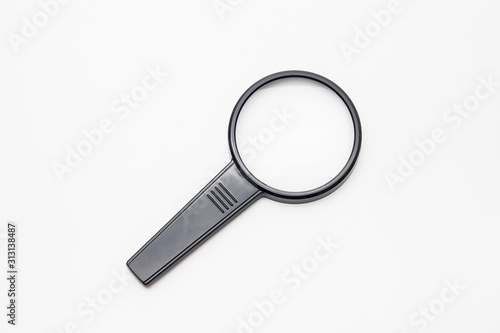 Magnifier on white background 