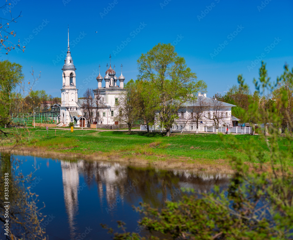 Εκτύπωση καμβά Church in Vologda, Russia. Religion and travel