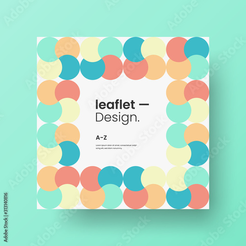 Amazing business advertisement vector mural art square banner mock up. Modern corporate abstract geometric illustration design layout background. Company identity quadrangle texture brochure template.