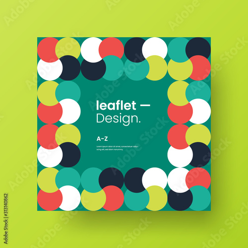 Amazing business advertisement vector mural art square banner mock up. Modern corporate abstract geometric illustration design layout background. Company identity quadrangle texture brochure template.