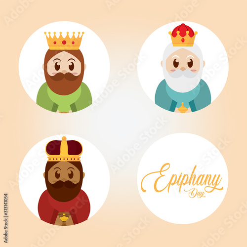 Happy epiphany day poster