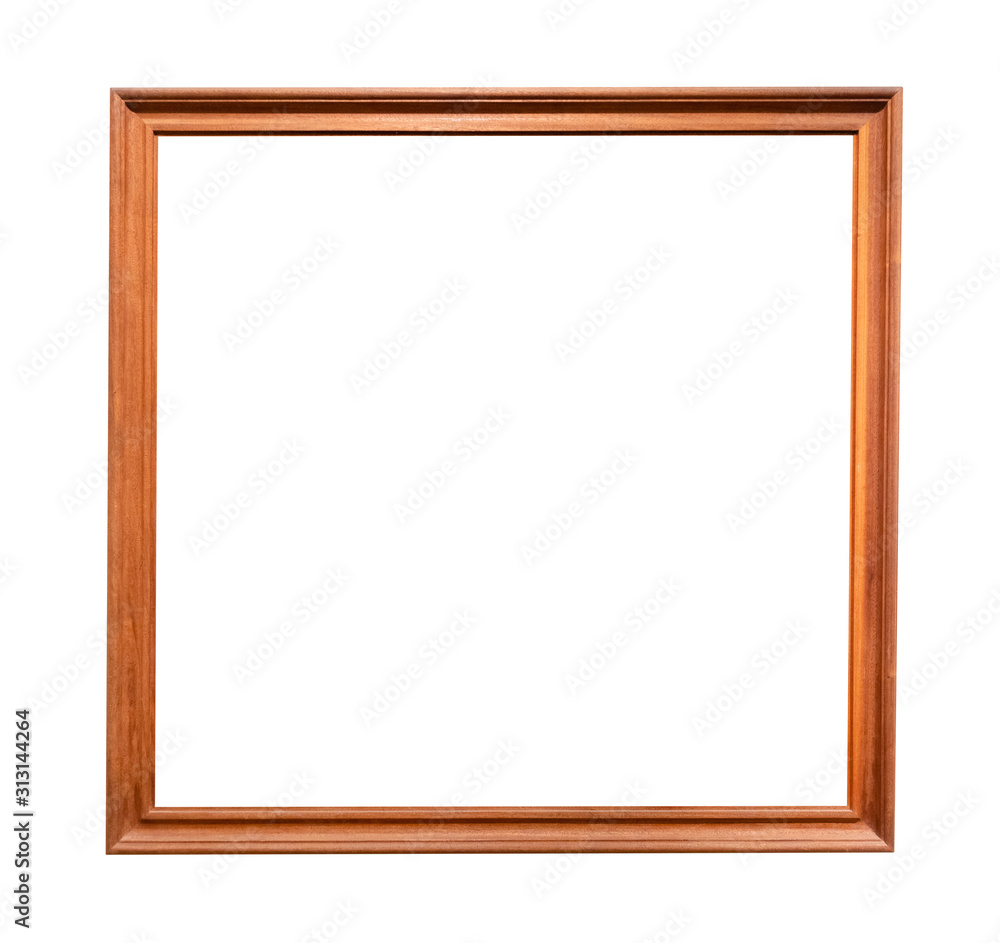 beech wooden square brown picture frame cutout beech wooden square brown picture frame cutout