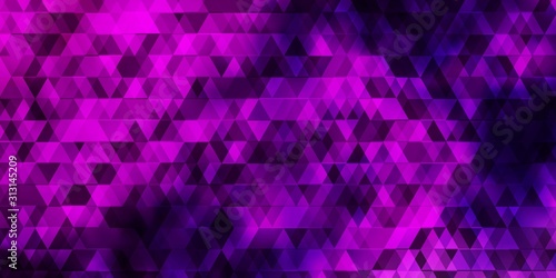 Light Purple, Pink vector pattern with lines, triangles.