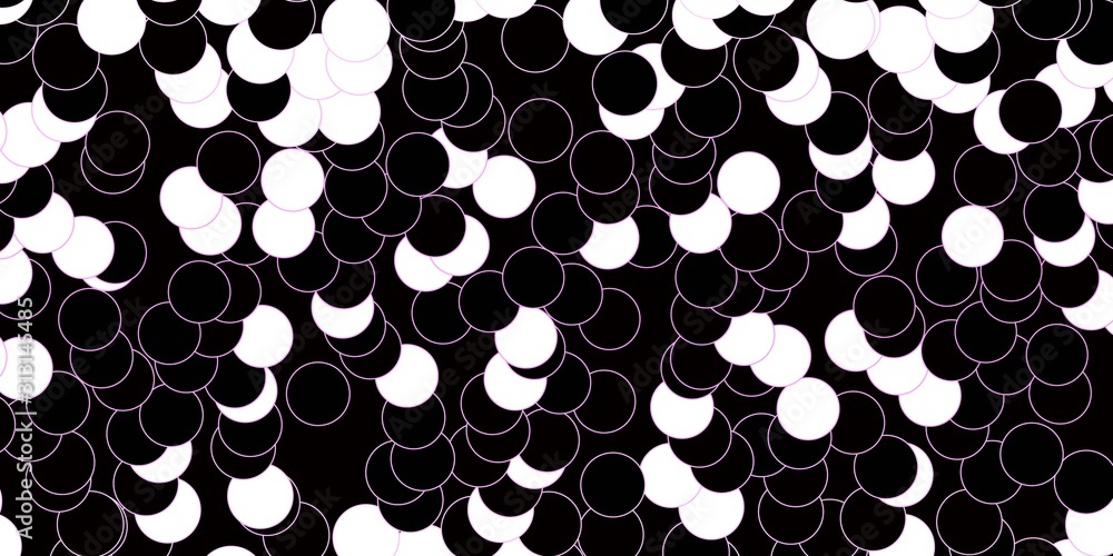 Fototapeta premium Dark Pink vector background with spots. Colorful illustration with gradient dots in nature style. Design for posters, banners.