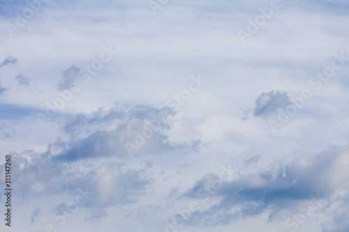 Abstract cumulus clouds the sky  © papii