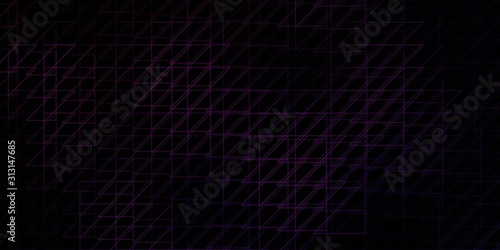Dark Pink vector background with lines. Colorful gradient illustration with abstract flat lines. Smart design for your promotions.