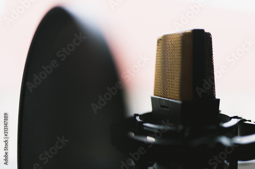 Microphone ready to record