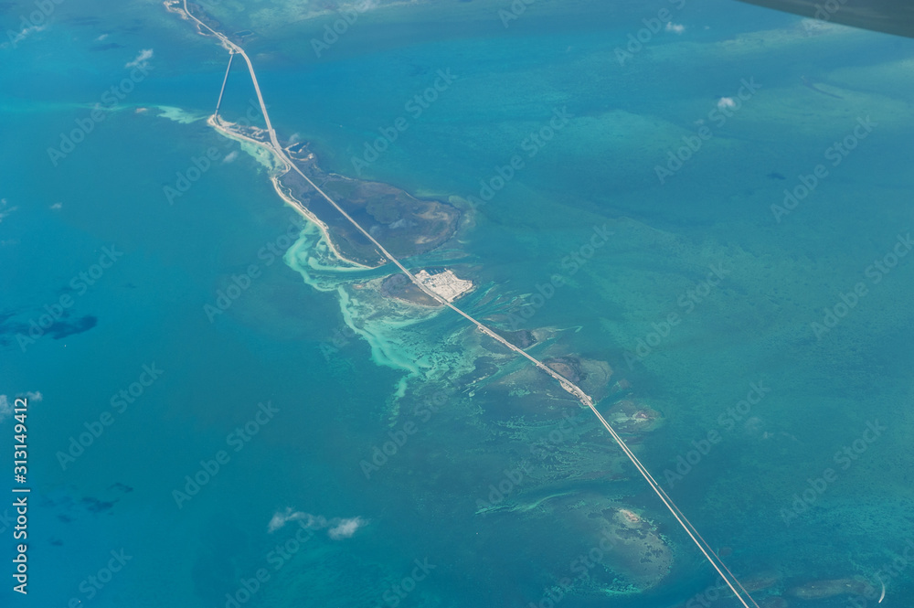 Naklejka Keys islands, Florida aerial view