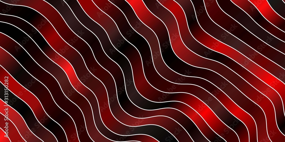Obraz premium Ciemnoczerwone tło wektor z krzywymi. Kolorowa ilustracja w abstrakcyjnym stylu z wygiętymi liniami. Najlepszy projekt dla Twoich plakatów, banerów.