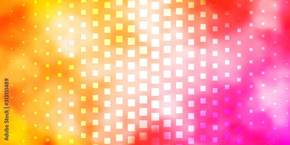 Light Orange vector background with rectangles. Illustration with a set of gradient rectangles. Pattern for websites, landing pages.