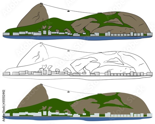 Sugar Loaf of Rio de Janeiro city.