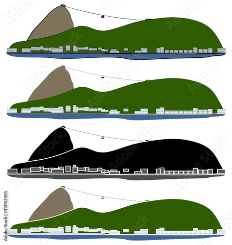 Sugar Loaf hill of Rio de Janeiro city.