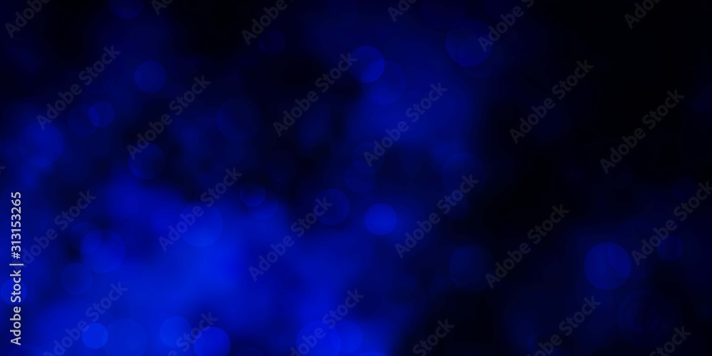 Dark BLUE vector template with circles. Modern abstract illustration with colorful circle shapes. Design for posters, banners. Dark BLUE vector template with circles. Modern abstract illustration with colorful circle shapes. Design for posters, banners.