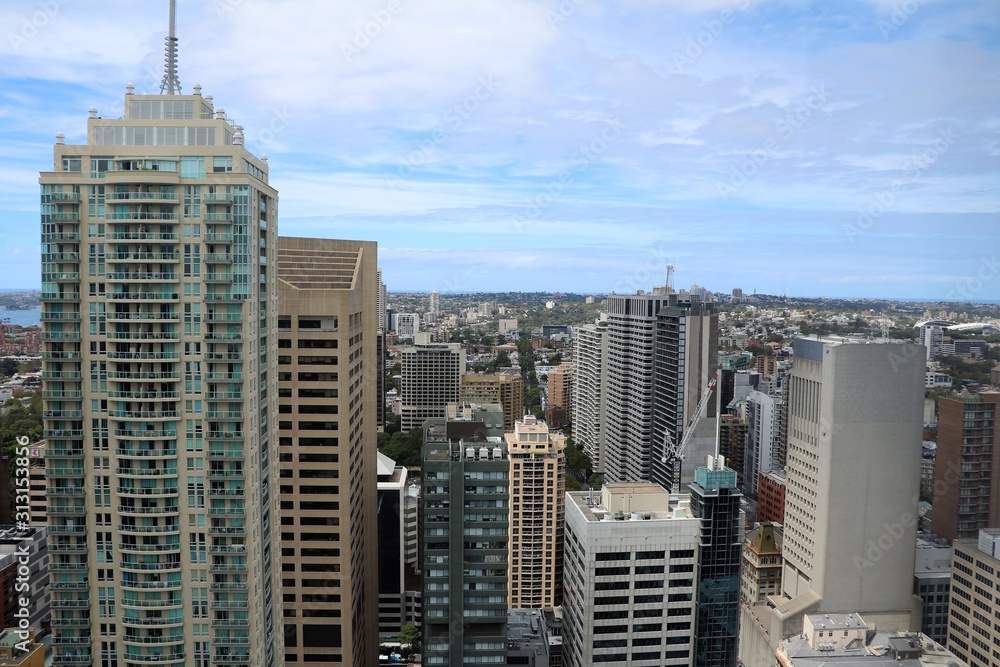 Naklejka premium City of Sydney in New South Wales, Australia