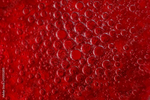 red background with drops