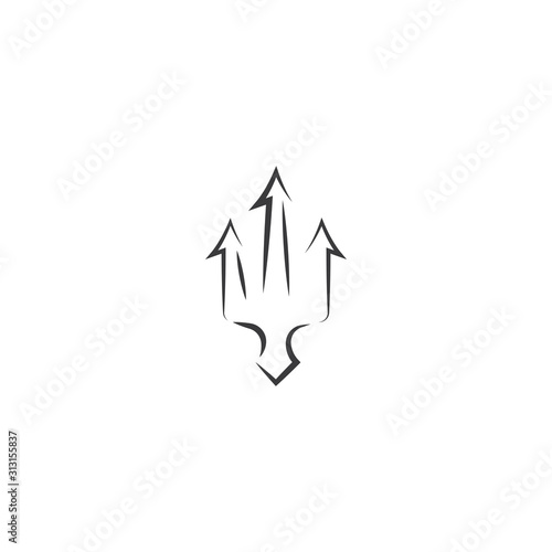 Trident  Logo Template vector symbol