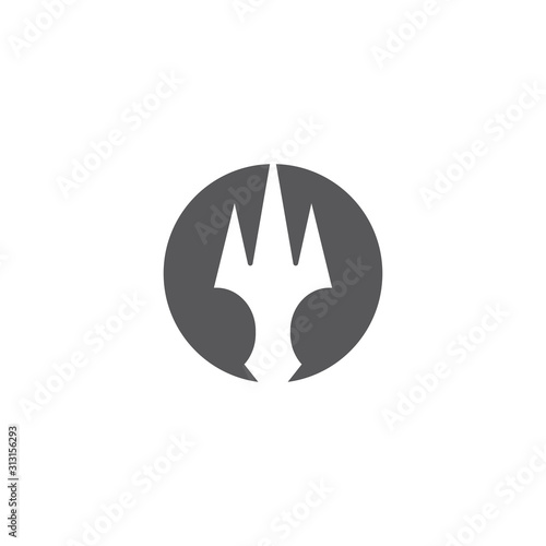 Trident Logo Template vector symbol