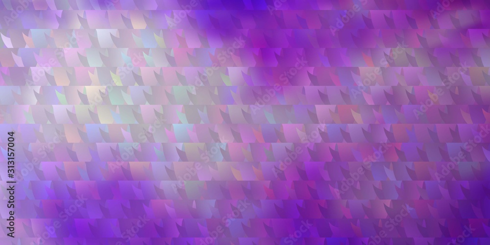 Light Purple vector template with crystals, triangles. Light Purple vector template with crystals, triangles.