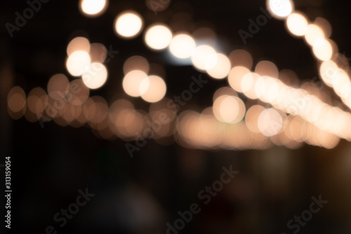 Wallpaper Mural Bokeh Strings of White Lights  Torontodigital.ca