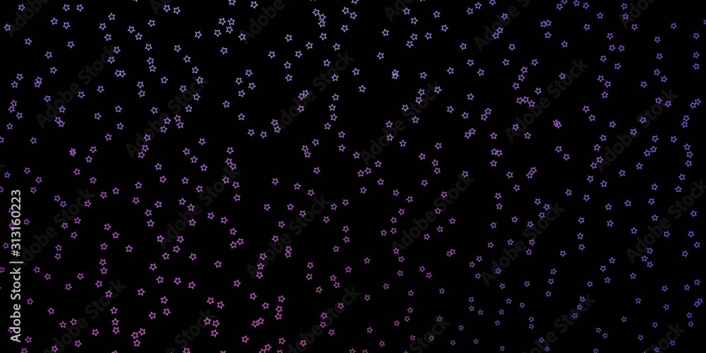 Dark Pink, Blue vector pattern with abstract stars. Decorative illustration with stars on abstract template. Pattern for websites, landing pages.