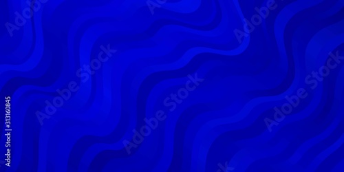 Dark BLUE vector texture with wry lines. Colorful illustration in circular style with lines. Smart design for your promotions.