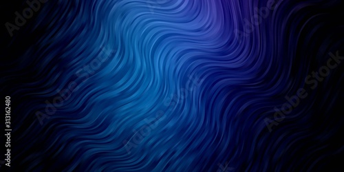 Dark Pink, Blue vector template with curves. Colorful illustration in abstract style with bent lines. Pattern for ads, commercials.