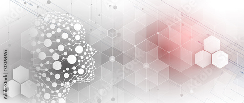 Conceptual technology illustration of artificial intelligence